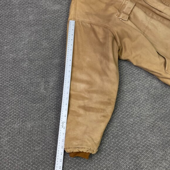 Vintage 90s Dickies Jacket Mens 2XL Tan Detroit Style Workwear Chore Distressed - Picture 13 of 14